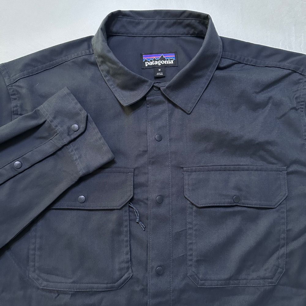 Patagonia Canyonite Tech Snap Shirt Jacket Mens M Blue Gorpcore Utility Outdoor